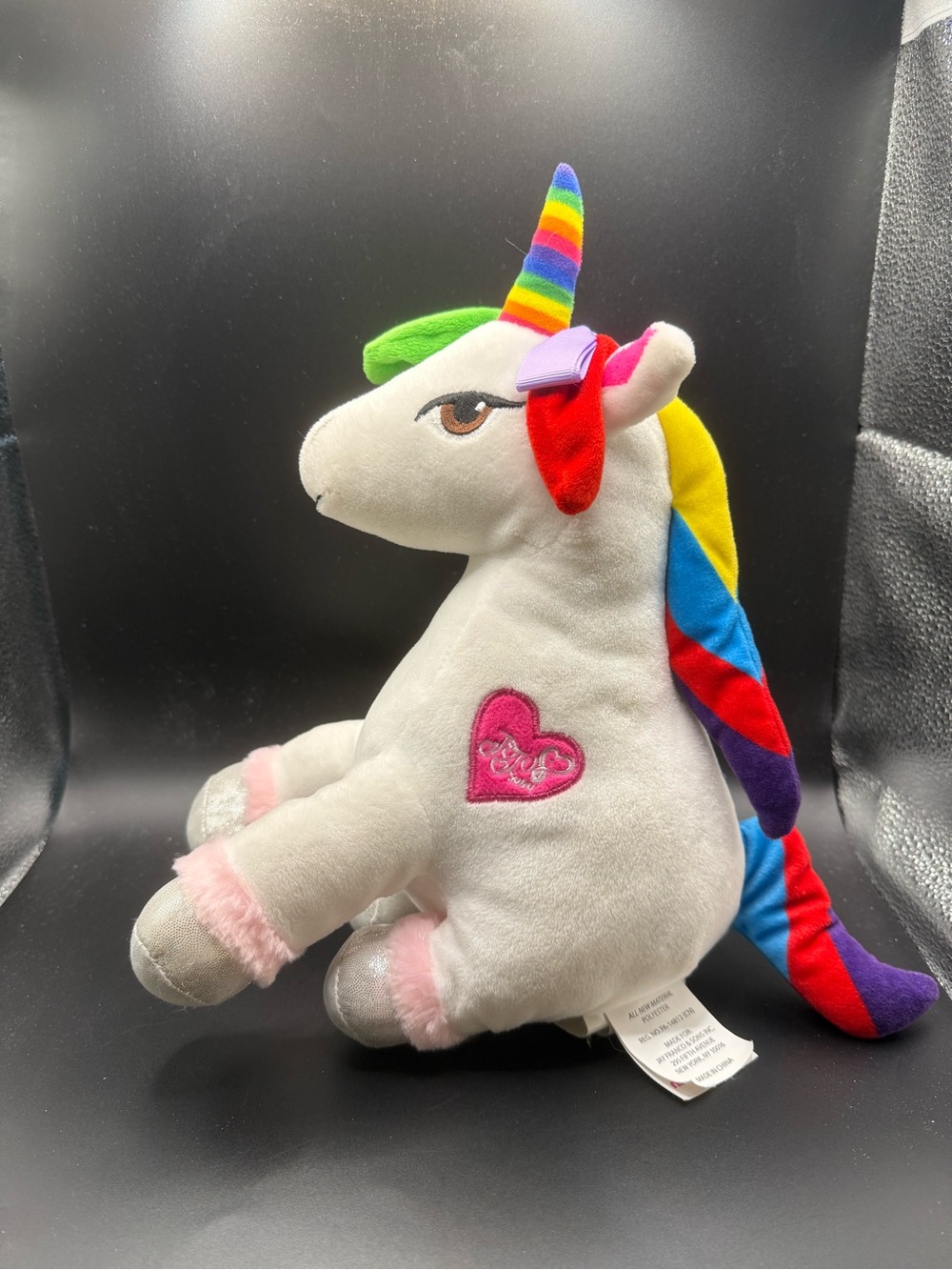 JoJo Siwa Nickelodeon Rainbow Unicorn Plush Stuffed Animal by Jay Franco 2018